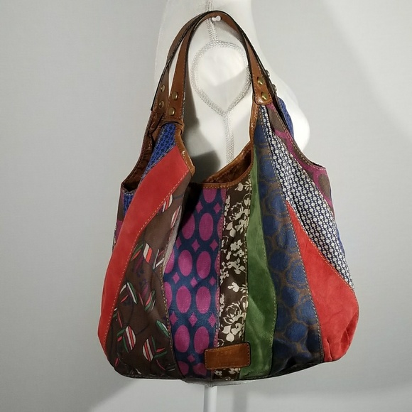 Fossil Long Live Vintage Patchwork Hobo Bag - Picture 2 of 8